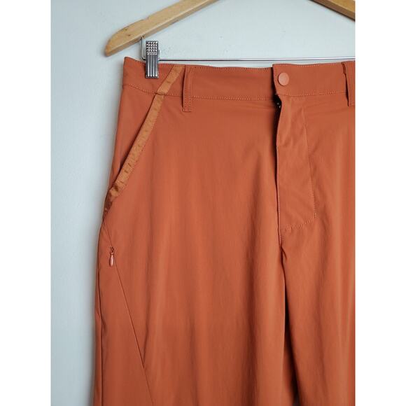 Standard Cloth Urban Outfitters Mens Small Nylon Tech Pant Cargo Orange Pockets - Picture 3 of 12
